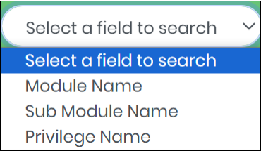 Select a field to search drop-down- CyLock
